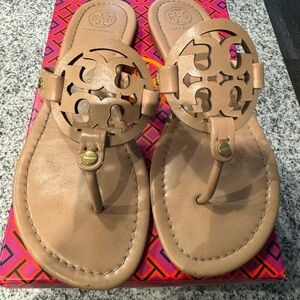TORY BURCH | Miller Sandal | size 7 | Color- Light Makeup